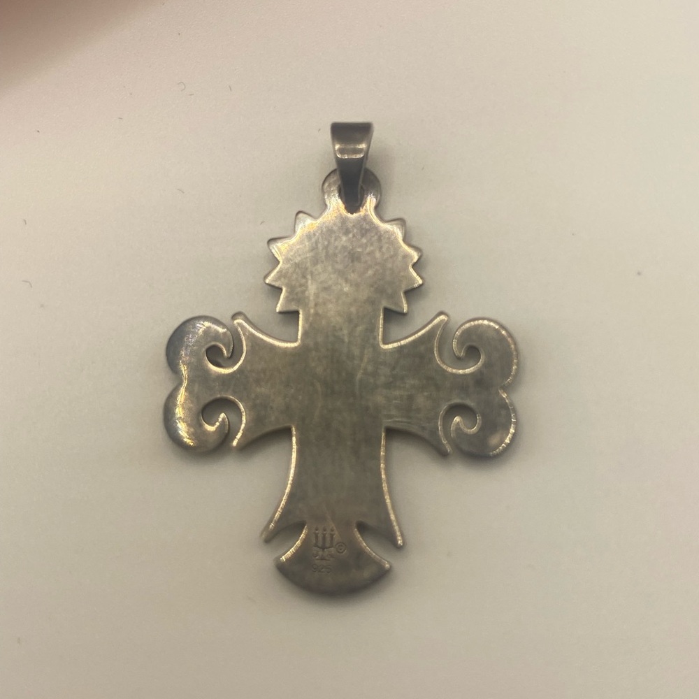 ⭐️JAMES AVERY⭐️ Retired Sterling Silver La Primavera Cross Small Pendant - Picture 4 of 4